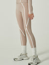 ZASUWA Female Contrast Color Stripes Zipper Jacket