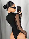ZASUWA Female Sexy Mesh Fishnet Bodysuit