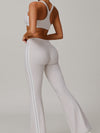 ZASUWA Female Contrast Color Stripes High-rise Leggings