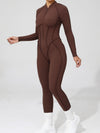ZASUWA Female Sexy Backless Zipper Scrunch Bum Jumpsuit