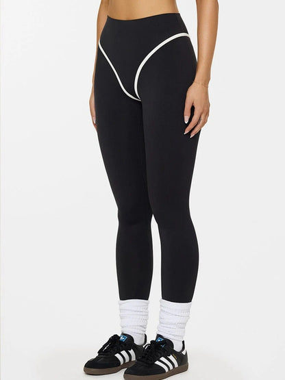 Stripes Backless Push-Up High-rise Tracksuit
