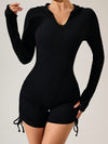 ZASUWA Female Thumbhole Hooded Romper