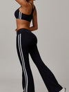 ZASUWA Female Contrast Color Stripes High-rise Leggings