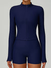 ZASUWA Female Ribbed 3-Pieces Short Traksuit