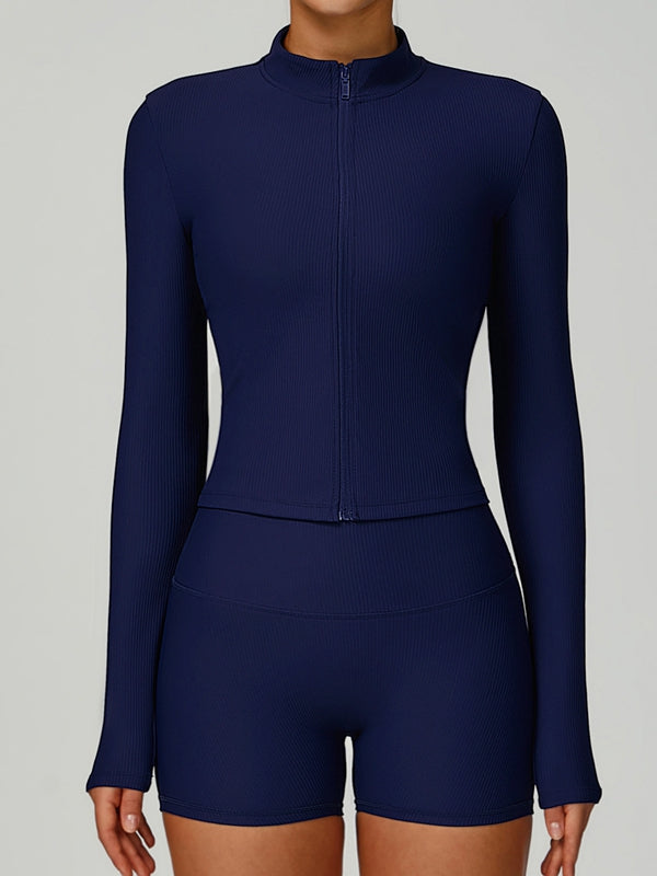 Ribbed 3-Pieces Short Traksuit