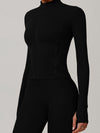 ZASUWA Female Zipper Pocket Thumbhole Jacket