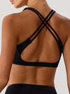 ZASUWA Female Contrast Color Stripes Sports Bras