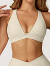 ZASUWA Female V Collar Cross Back Sports Bras
