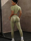 ZASUWA Female Ribbed Scrunch Bum High-waisted Tracksuit