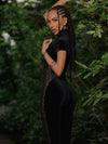 🖤ZASUWA Female Leopard Print Mesh Jumpsuit