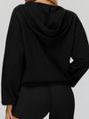 ZASUWA Feamle V Collar Fleece Hoodie