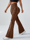 ZASUWA Female Seamless Leopard Print Flare Booty Leggings
