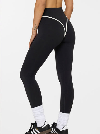 Stripes Backless Push-Up High-rise Tracksuit