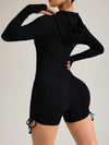 ZASUWA Female Thumbhole Hooded Romper