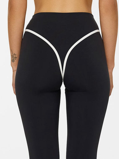 Stripes Backless Push-Up High-rise Tracksuit
