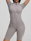 ZASUWA Female Sexy Backless Zipper Scrunch Bum Jumpsuit