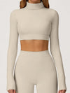 ZASUWA Female Backless Stand Collar Long Sleeves