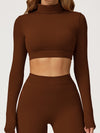 ZASUWA Female Backless Stand Collar Long Sleeves