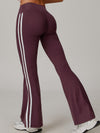 ZASUWA Female Contrast Color Stripes High-rise Leggings