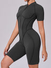 ZASUWA Female Sexy Backless Zipper Scrunch Bum Jumpsuit