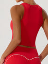 ZASUWA Female Contrast Color Stripes Sports Bras
