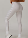 ZASUWA Female Contrast Color Stripes High-rise Leggings