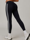ZASUWA Female Contrast Color Stripes High-rise Leggings