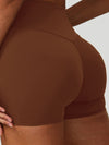 ZASUWA Female Solid Color High-rise Shorts