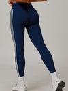 ZASUWA Female Contrast Color Stripes High-rise Leggings