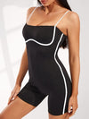 ZASUWA Female Contrast Color Stripes Short Romper