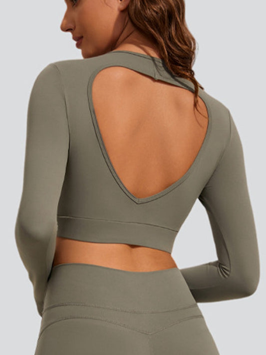 ZASUWA Female Bakless Cropped Long Sleeves