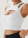 ZASUWA Female Sexy Hollow Out Ribbed Quick Dry Tank