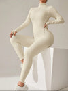 ZASUWA Female Sexy Zipper Stitch Jumpsuit