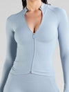 ZASUWA Female Basic Zipper Stand Collar Jacket