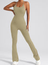 ZASUWA Female Cross Back Flare Jumpsuit