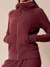 ZASUWA Female Pocket Zipper With Hat Jacket