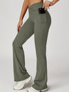 ZASUWA Female V shape-waist Flare Leggings