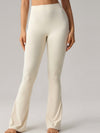 ZASUWA Female Deep V Back Scrunch Bum Flare Pants