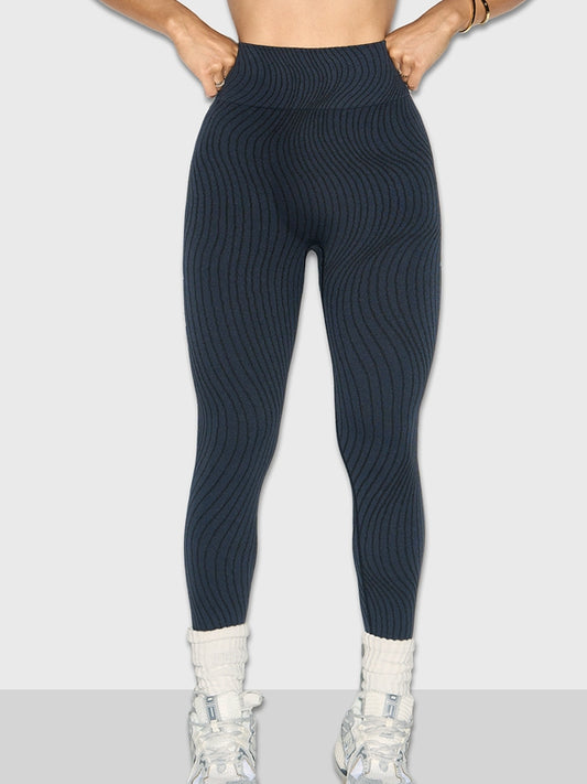 ZASUWA Female Sexy Ribbed Seamlee Leggings