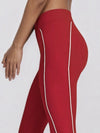 ZASUWA Female Contrast Color Stripes Cutout Pocket Short Traksuit