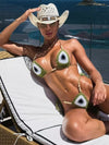 ZASUWA Female Flower Hand-knitted Bikini Set