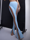 ❤ZASUWA Female Super Sexy Sheer Mesh Flare Hip-lift Leggings