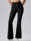 ZASUWA Female Sexy Denim Zipper Flare Leggings