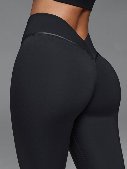 ❤ZASUWA Female Sexy Deep V Back Leggings