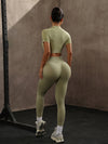 ZASUWA Female Ribbed Scrunch Bum High-waisted Tracksuit