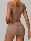 ZASUWA Female Unique Cutout Short Tracksuit