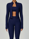 ZASUWA Female Ribbed 3-Pieces Short Traksuit
