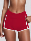 ZASUWA Female Contrast Color Stripes Cutout Pocket Short Traksuit