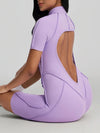 ZASUWA Female Sexy Backless Zipper Scrunch Bum Jumpsuit
