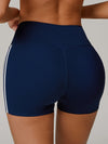 ZASUWA Female Contrast Color Stripes High-rise Leggings